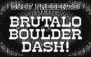 Brutalo Boulder Dash Title Screen